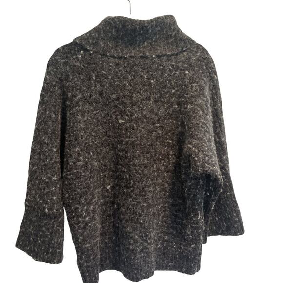 Jones New York Sweater Womens Size XL Black Cowl Neck - Picture 2 of 5